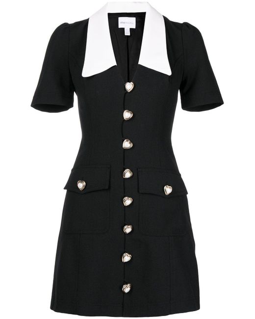 Alice McCALL Black Romantica Buttoned Mini Dress