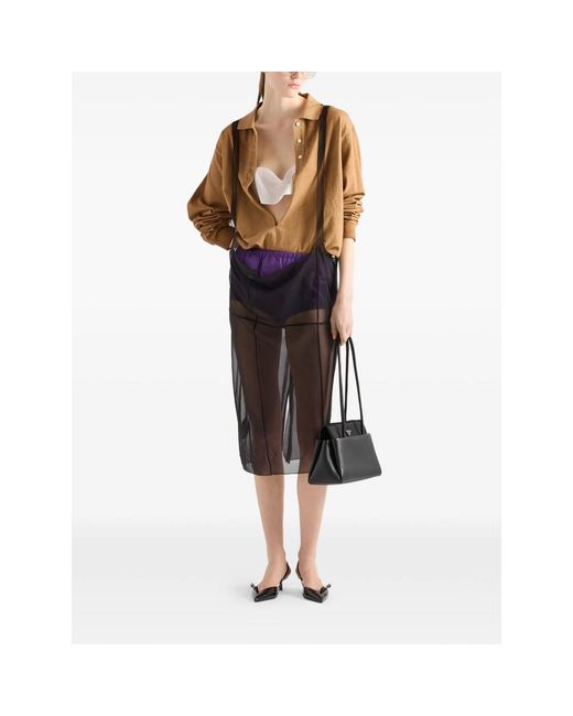 Prada Black Skirts