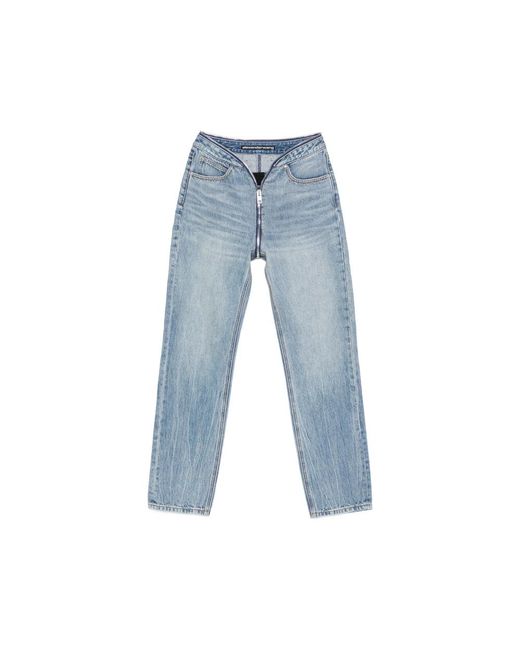 Alexander Wang Blue Straight Jeans
