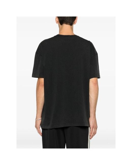 Cole Buxton Black Logo-Embroidered T-Shirt for men