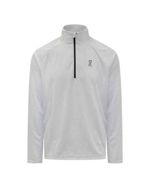 On Shoes Gray Climate Sweatshirt for men
