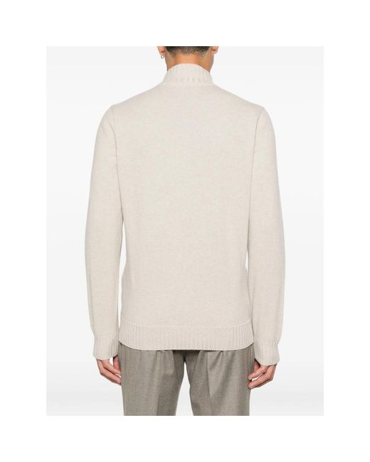 Fileria White Flap-Pocket Buttoned Cardigan for men