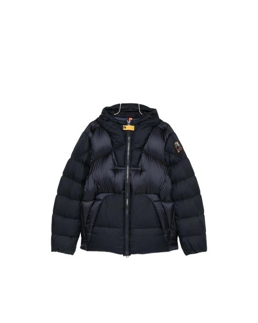 Parajumpers Blue Notigi Quilted Hooded Jacket for men