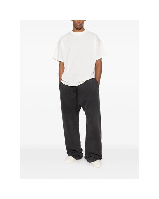 Fear Of God Black Logo-Print Drawstring Track Pants for men