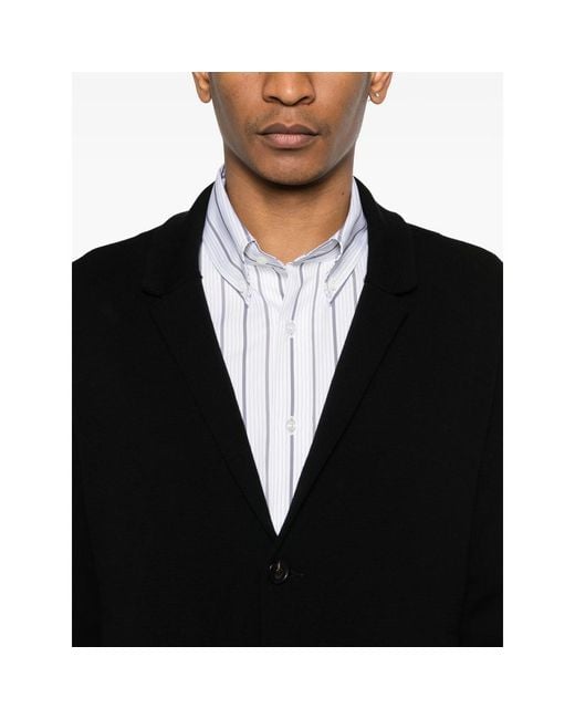 Roberto Collina Black Buttoned Cardigan for men