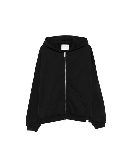 Woc Black Zip-Up Hoodie for men
