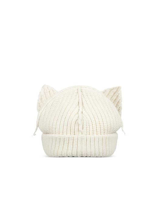 Charles Jeffrey White Ears Beanie for men