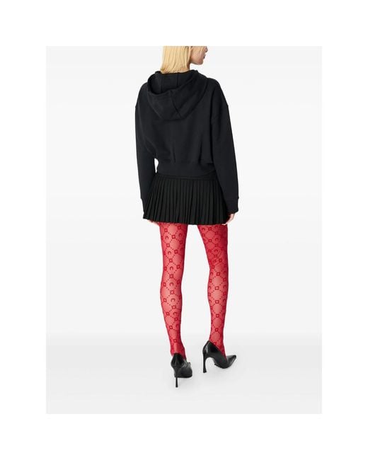 MARINE SERRE Red Tights Moonogram Pattern