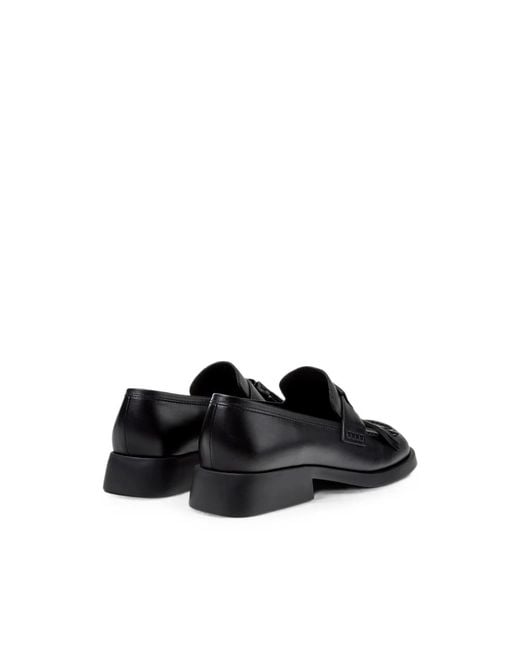 Camper Black Twins Fringed-Tassel Loafers