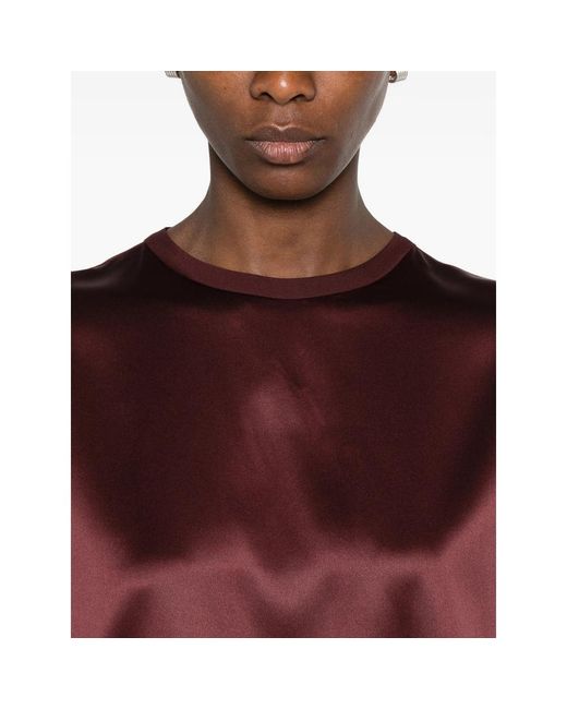 Brunello Cucinelli Purple T-Shirt Silk