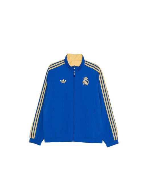 Adidas Blue Real Madrid Cultural Story Jacket for men