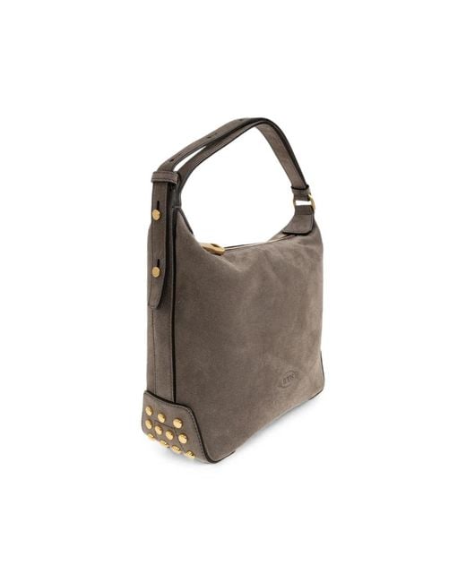 Tod's Brown Mini Suede Shoulder Bag