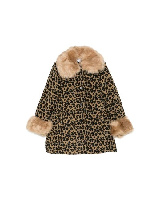 Never Fully Dressed Brown Leopard-Print Coat