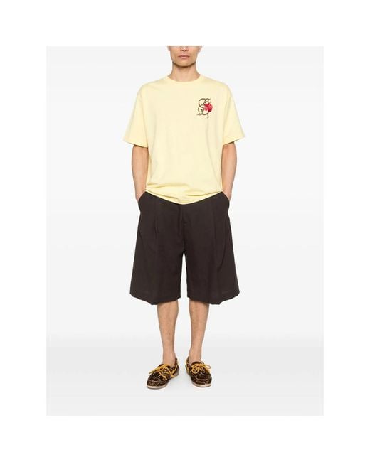 Drole de Monsieur Natural D Hibiscus Brodée T-Shirt for men