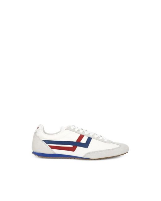 Pro Keds White Racer 77 Stripe Sneakers for men