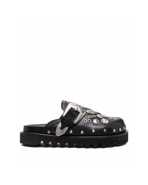 Toga Black Shoes Leather: 100
