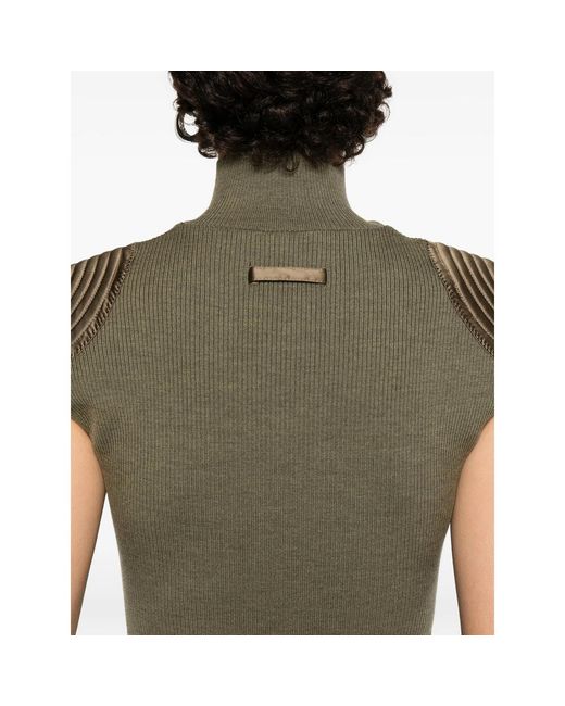 Jean Paul Gaultier Natural Ribbed-Knit Body