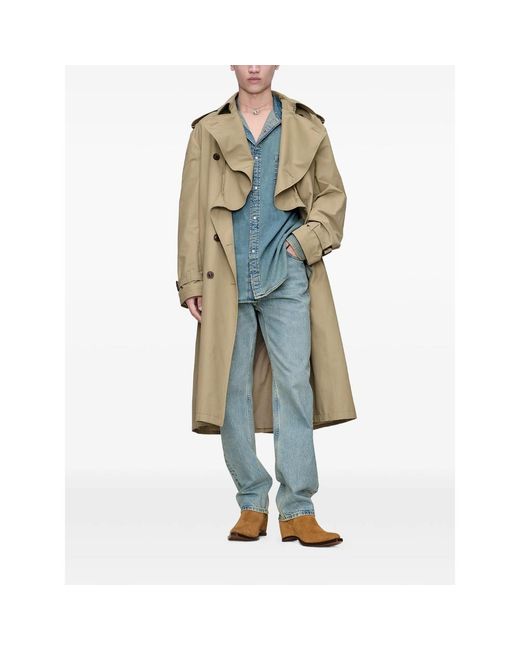 Maison Margiela Blue Taped Straight-Leg Jeans for men