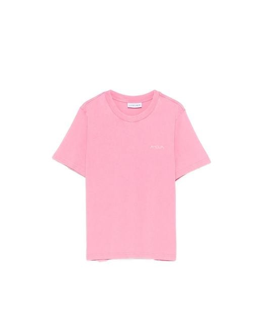 Maison Labiche Pink Lettering T-Shirt