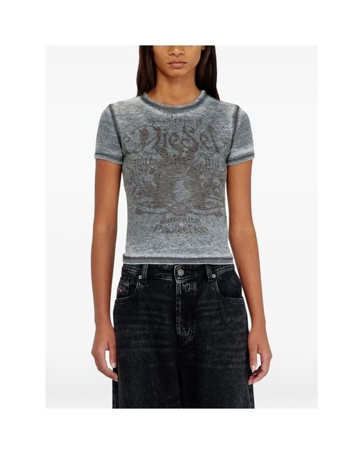 DIESEL Gray T-Shirt