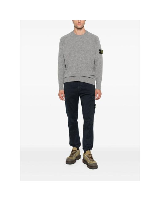 Stone Island Blue Trousers for men