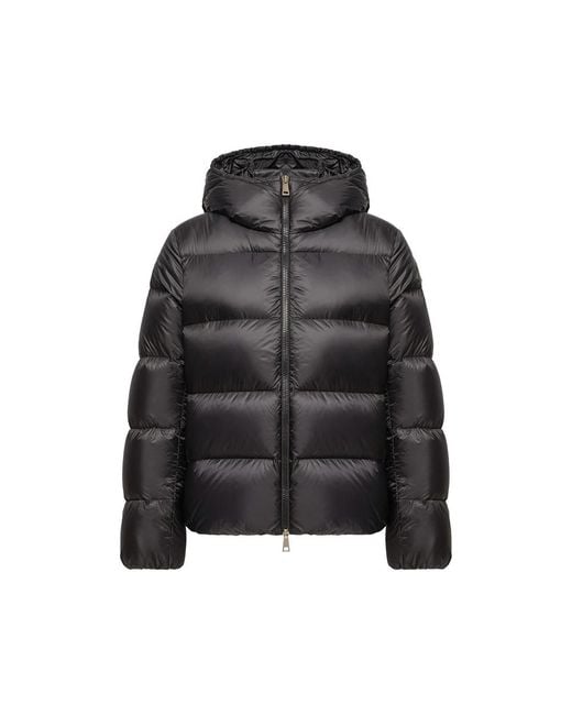 Moncler Black Quilted Hooded Puffer Jacket