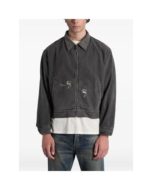 Enfants Riches Deprimes Black Distressed Denim Jacket for men