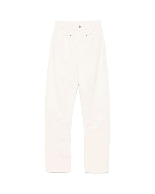 Lemaire White Drop-Crotch Jeans
