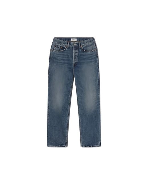 Agolde Blue Lana Straight-Leg Jeans