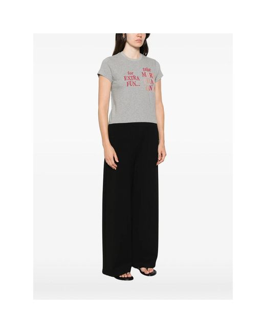 Re/done Gray X Coca Cola Slogan-Print T-Shirt