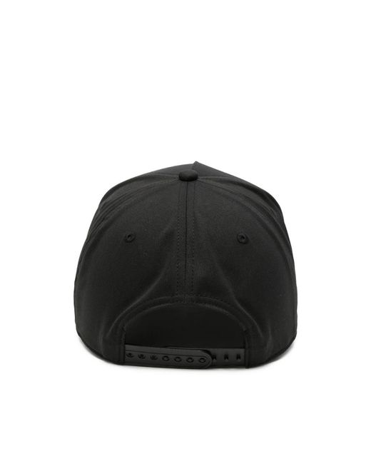 Cole Buxton Black Embroidered Distressed Baseball Cap for men