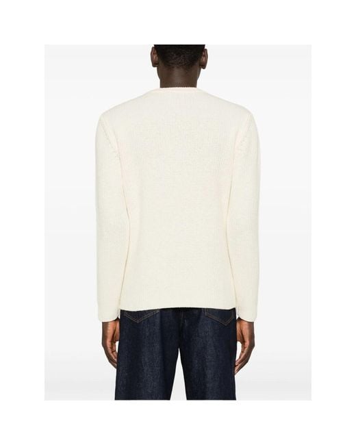 Eraldo White Wool Sweater for men