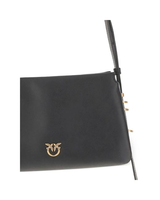 Pinko Black Mini One, Two, Three Cross Body Bag