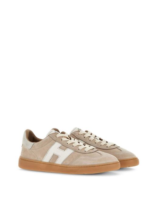 Hogan White Cool Suede Sneakers