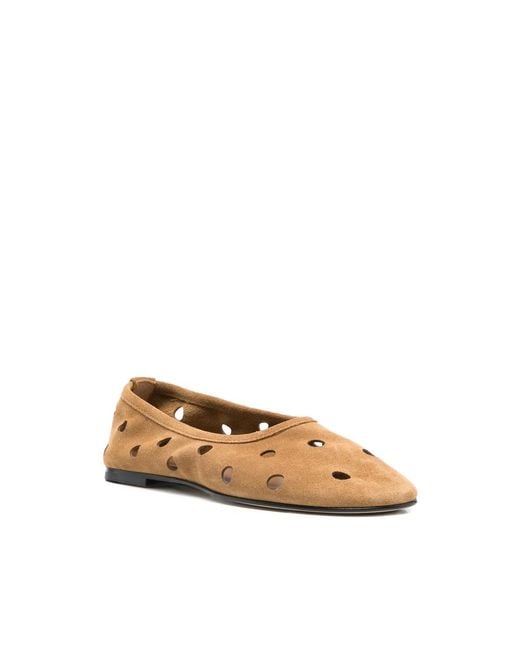 Dear Frances Natural Balla Perforation Ballet Flats