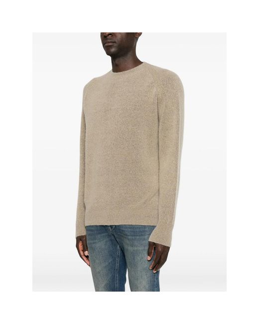 Avant Toi Natural Raglan-Sleeve Crew-Neck Sweater for men