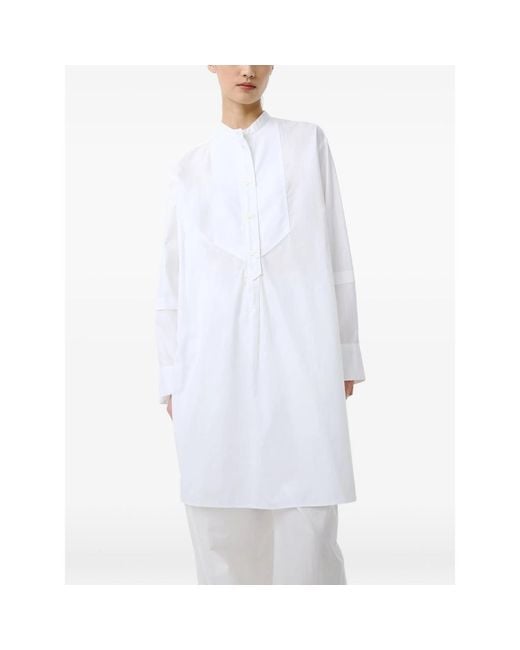 Studio Nicholson White Lalon Dress