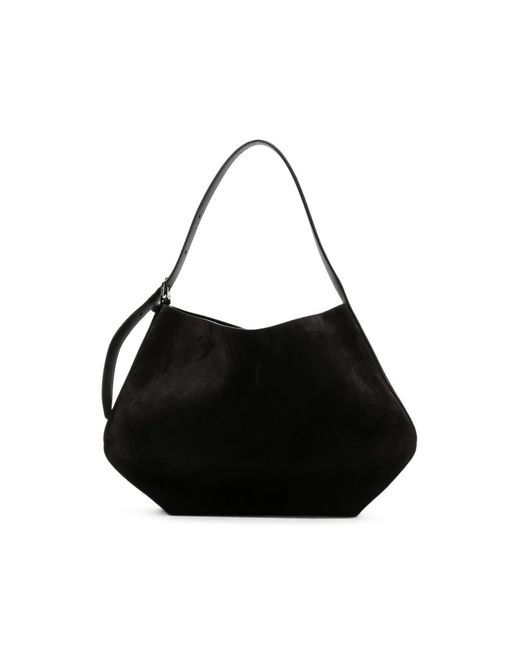Totême Black Suede Shoulder Bag