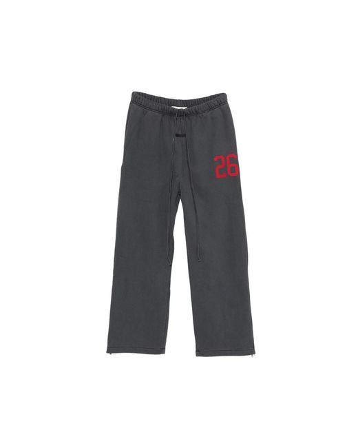 Fear Of God Gray Logo-Print Tearaway Trousers for men