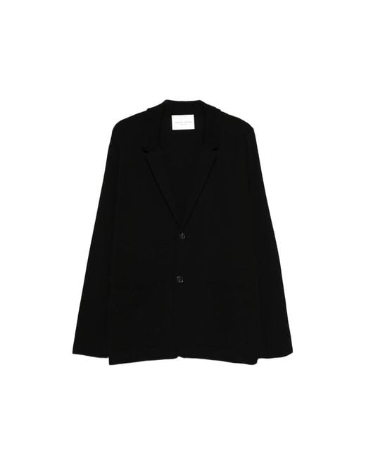 Roberto Collina Black Buttoned Cardigan for men