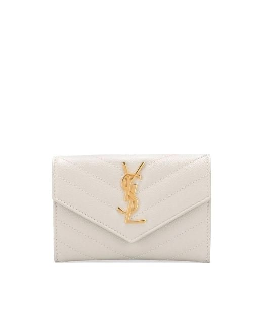 Saint Laurent White Wallets & Purses