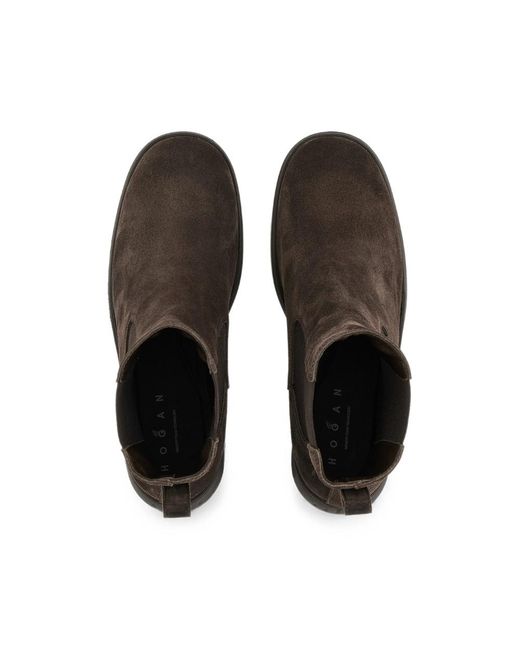 Hogan Brown H724 Boots