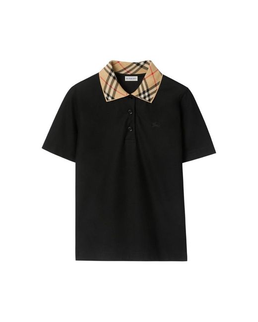 Burberry Black Polo Shirts