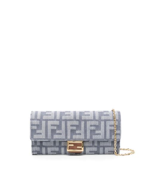 Fendi Gray Clutch Bags