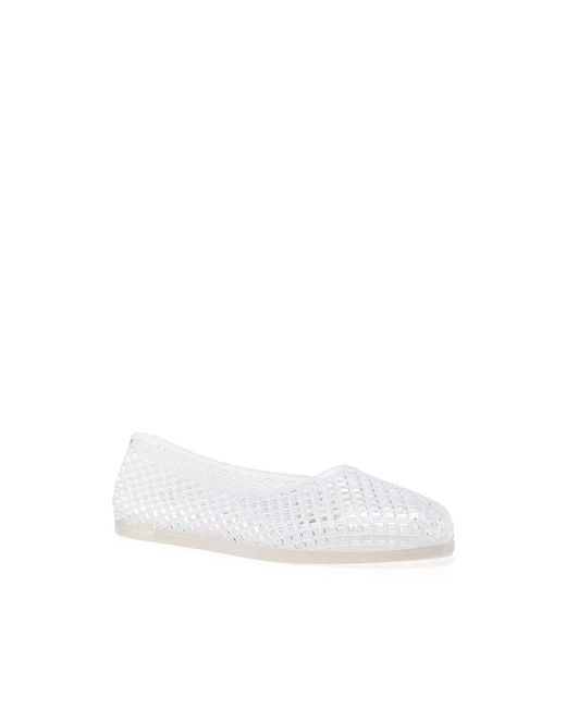 Ancient Greek Sandals White Ballerina Shoes Transparent Jelly