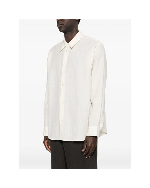 Studio Nicholson White Buttoned Shirt for men