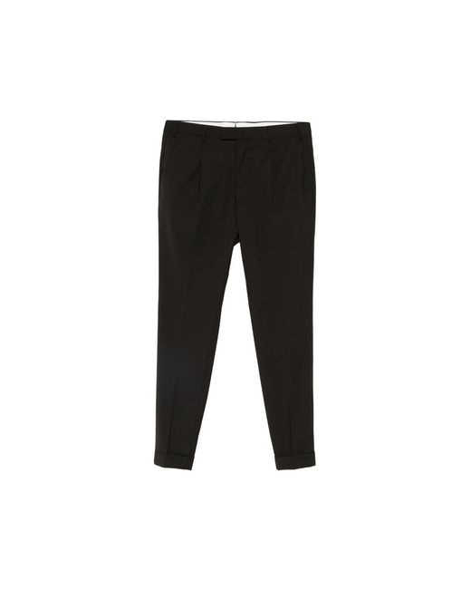 PT Torino Black Tailored Trousers for men