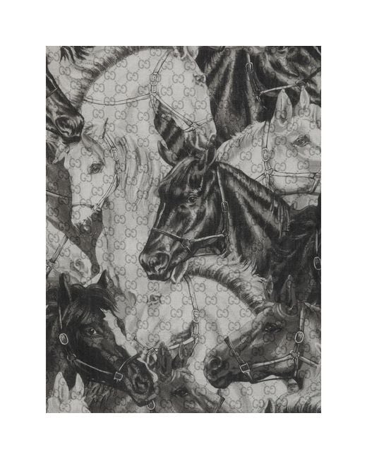 Gucci Gray Scarves for men