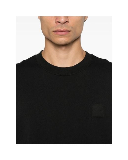 Calvin Klein Black Logo-Patch Sweater for men