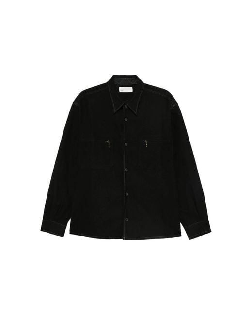Chimala Black Point-Collar Shirt for men